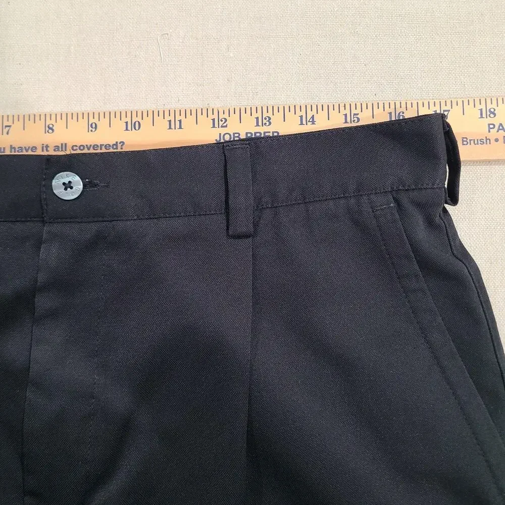 Nike Golf Shorts Black Mens Size 34 Chino Performance Athletic Preppy Swoosh